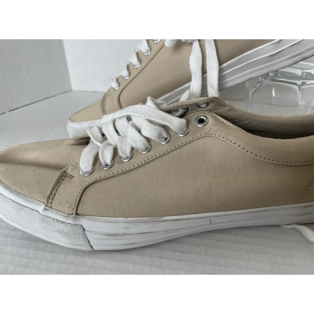 Urban Outfitters Size 8 Khaki Ortholite Canvas Lace Up Mens Sneakers - Picture 8 of 11